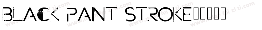 Black Paint Stroke字体转换